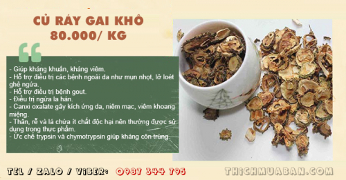 Củ Ráy Gai Khô