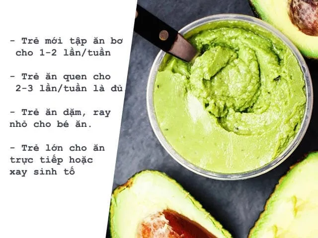 Dùng Bơ cho trẻ ăn dặm là lựa chọn số 1 của mẹ bỉm sữa